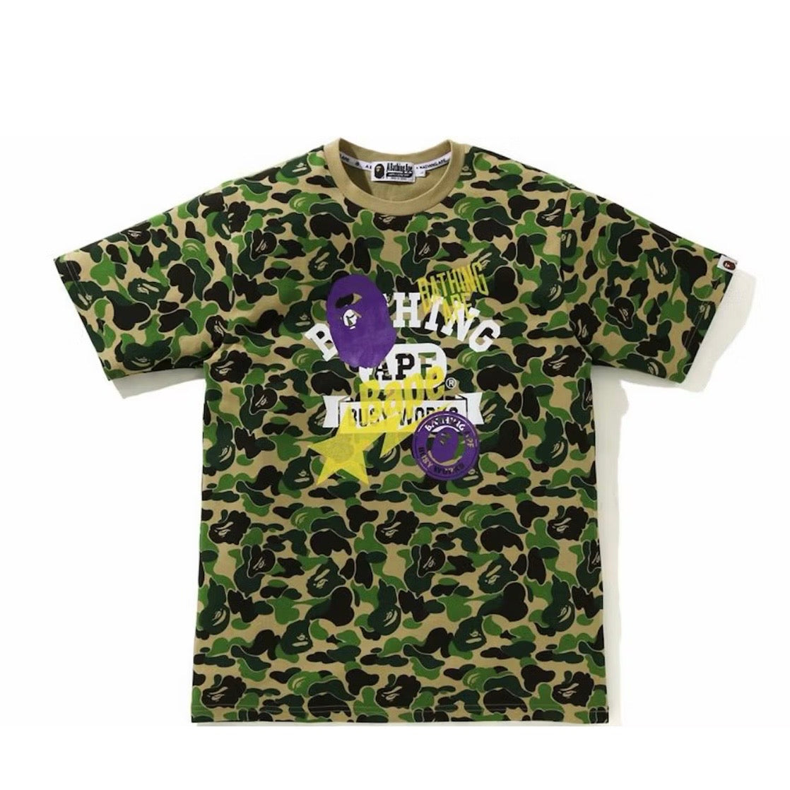 BAPE ABC Camo Multi Print Tee Green (SS21)
