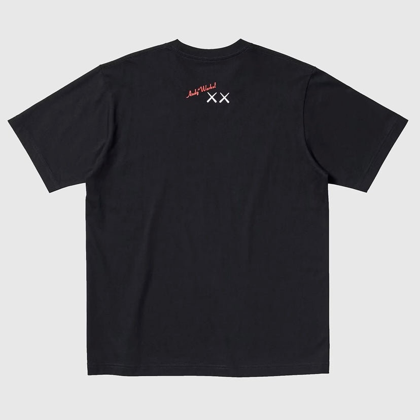 Kaws x Andy Warhol T Shirt Black