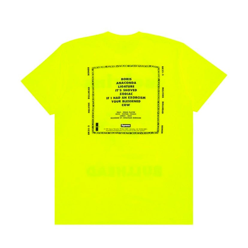 Supreme T Shirt Melvins Bullhead Yellow