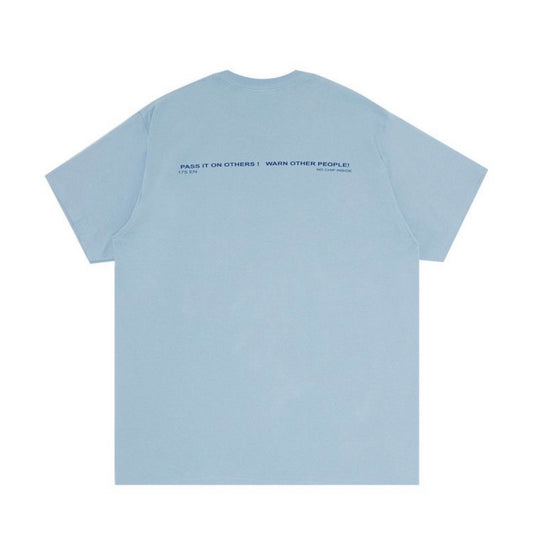 Supreme Warning Tee Dusty Blue