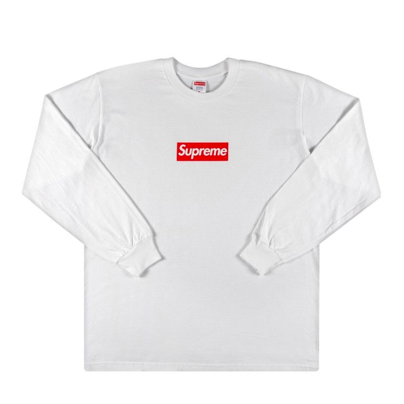 Supreme Longsleeve T Shirt White Red Box Logo