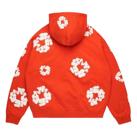 Denim Tears Cotton Wreath Zip Hoodie Orange