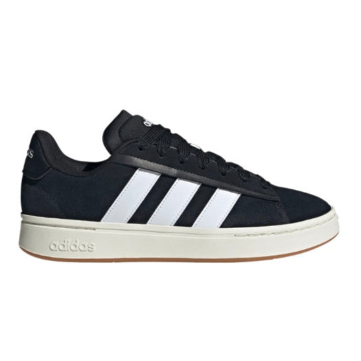 Adidas Grand Court Alpha Core Black Gum White Stripes