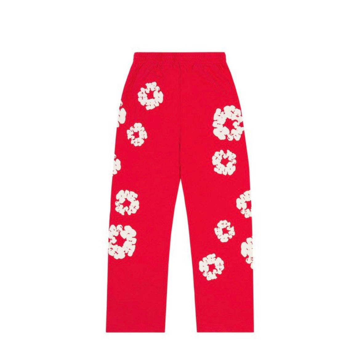 Denim Tears Cotton Wreath Baggy Sweatpants Red