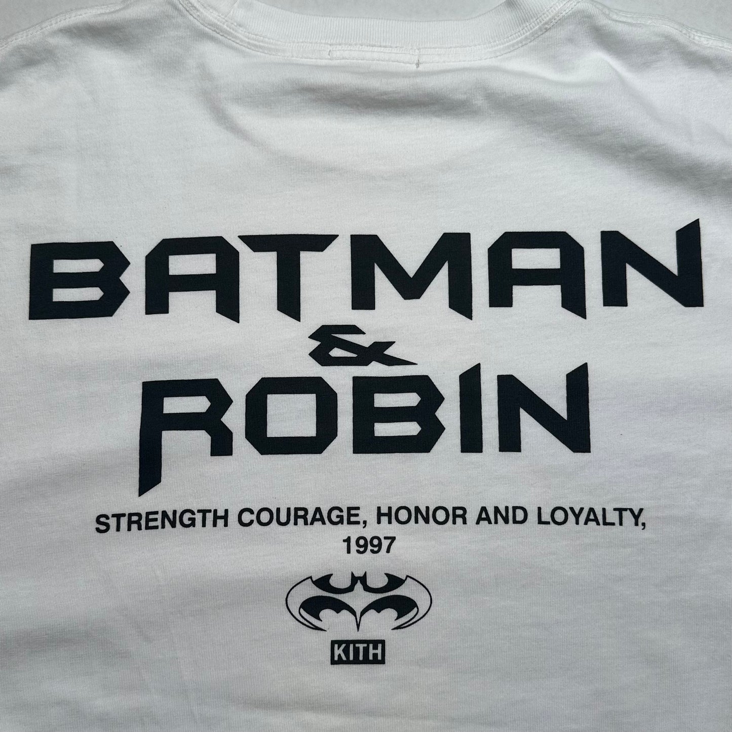 Kith x Batman Batman and Robin Logo Vintage Tee