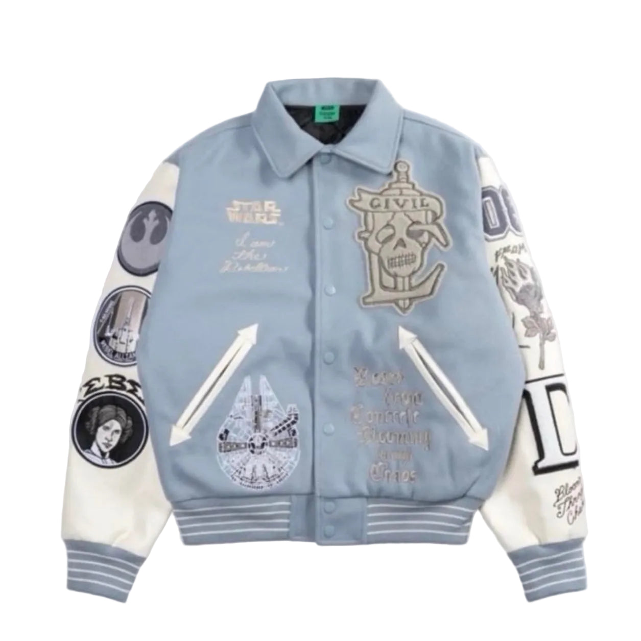 Civil Regime x Star Wars Varsity Jacket Blue White