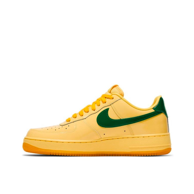 Nike Air Force 1 Low Patent Topaz Gold Pine Green