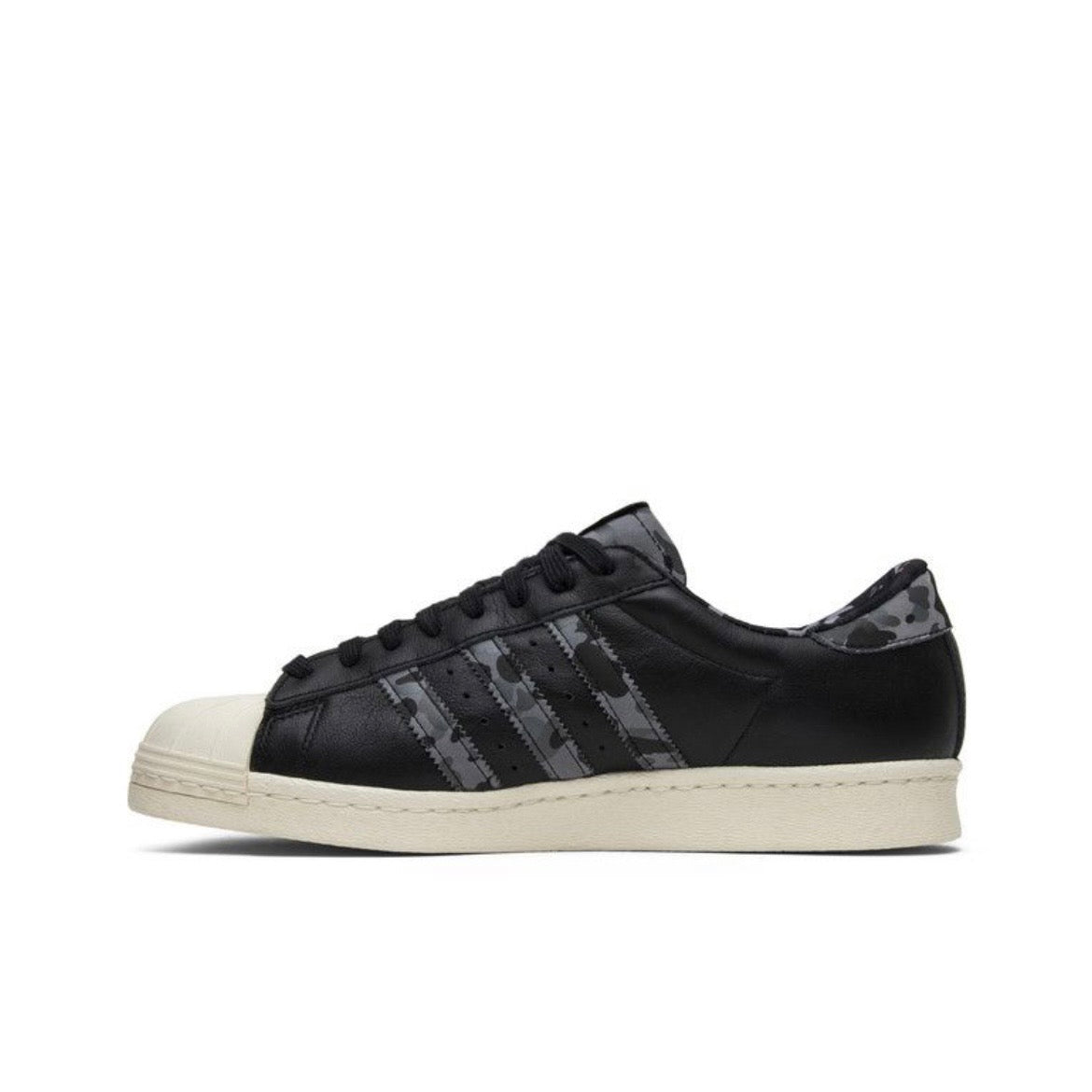 Adidas Superstar 80s x Undefeated x Bape Black