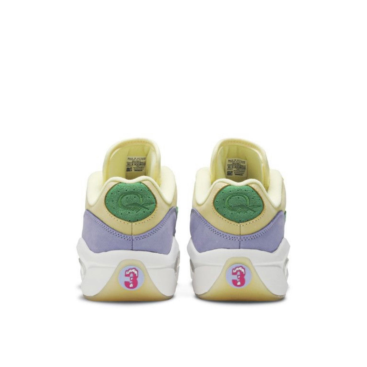 Reebok Question Low x BBC Ice Cream Running Dog Yellow Green