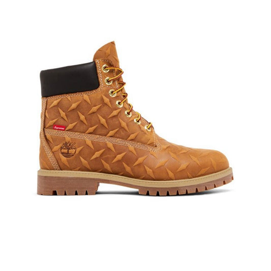 Supreme x Timberland 6 Inch Premium Waterproof Boot Diamond Plate Wheat (2026)