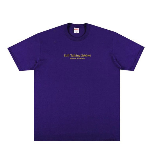 Supreme Still Talking Tee Purple