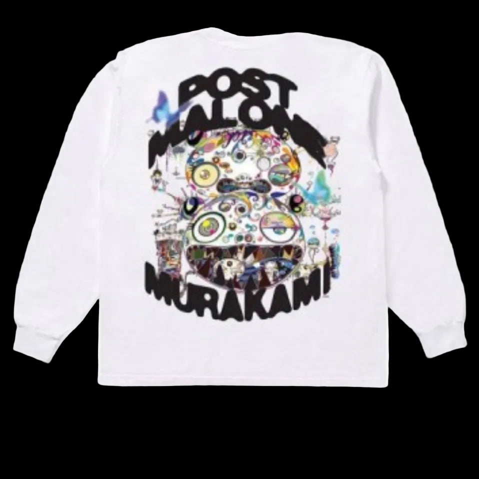Post Malone x Takashi Murikami Longsleeve T Shirt White
