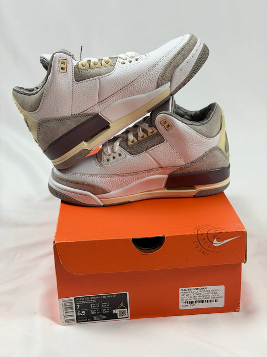 Jordan 3 Retro SP x A Ma Maniere White (Women’s) (New In B Grade Orange Nike Box)