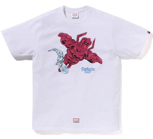 BAPE x F4 Galactus & Silver Surfer Tee White