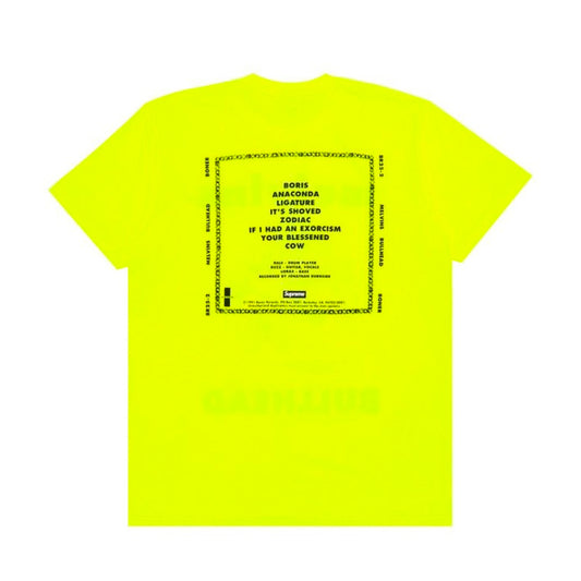 Supreme T Shirt Melvins Bullhead Yellow