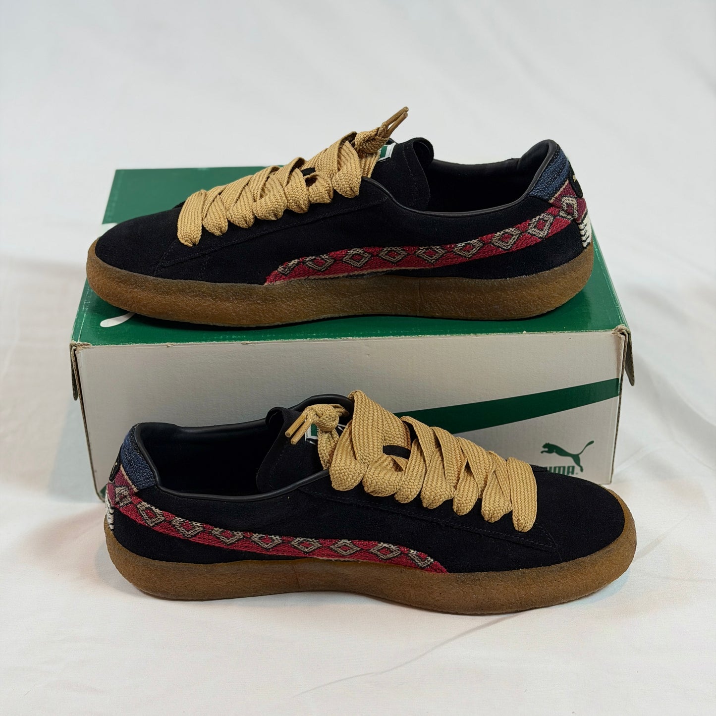 Puma Suede Crepe Pattern Black