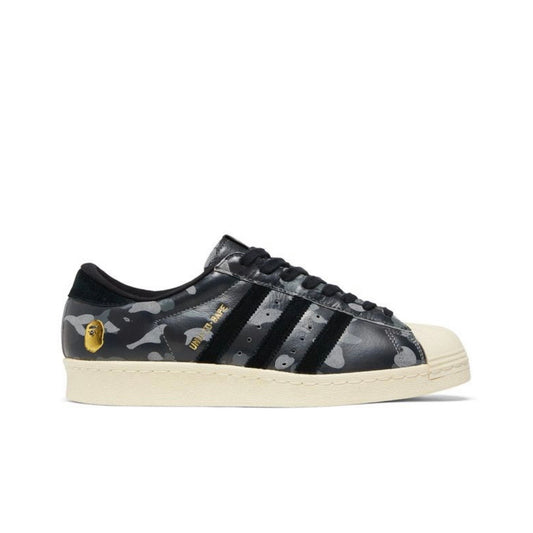 Adidas Superstar 80s x Undefeated x Bape Black Camo