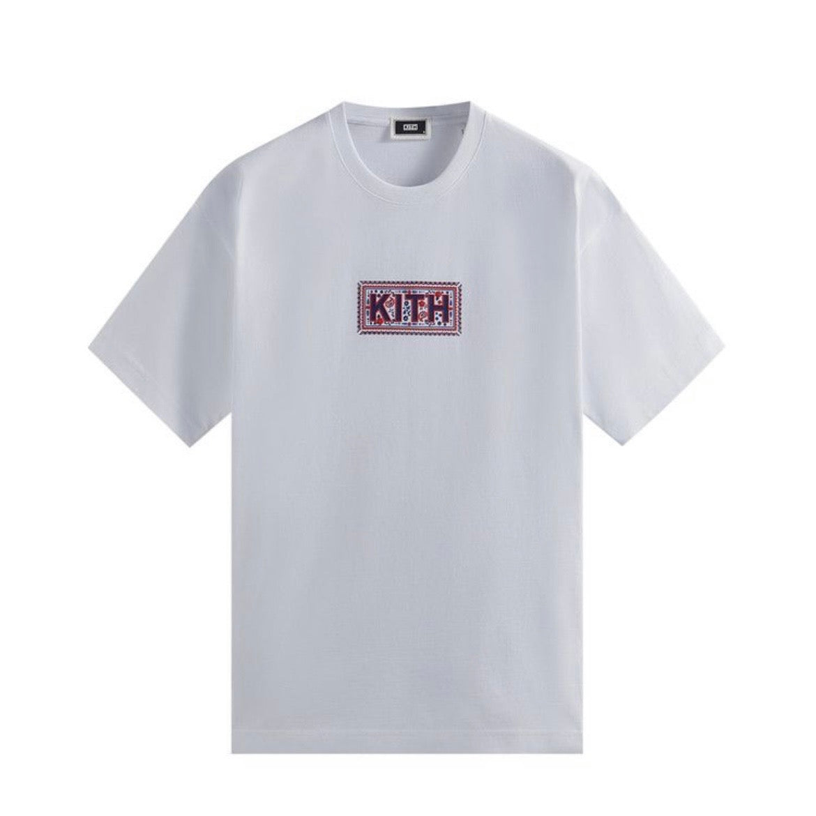 Kith Needlepoint Classic Logo Tee White