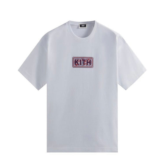 Kith Needlepoint Classic Logo Tee White