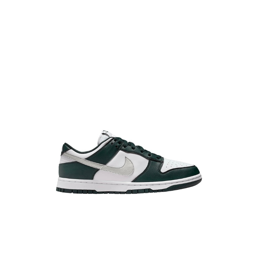 Nike Dunk Low White Green Metallic Silver Swoosh (W)