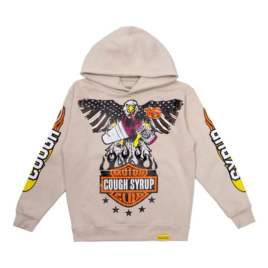 That’s An Awful Lot Of Cough Syrup Sweatshirt Harley Davidson Style Logo Cream
