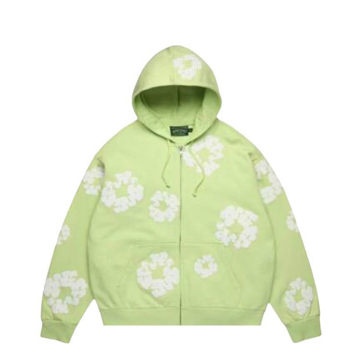 Denim Tears Cotton Wreath Zip Hoodie Mint