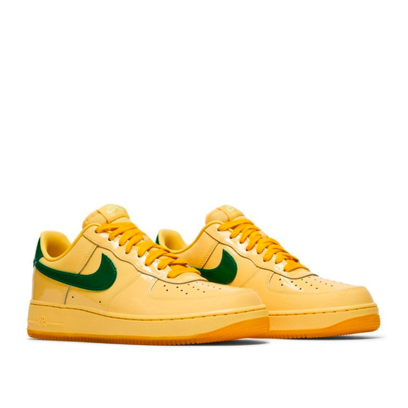 Nike Air Force 1 Low Patent Topaz Gold Pine Green