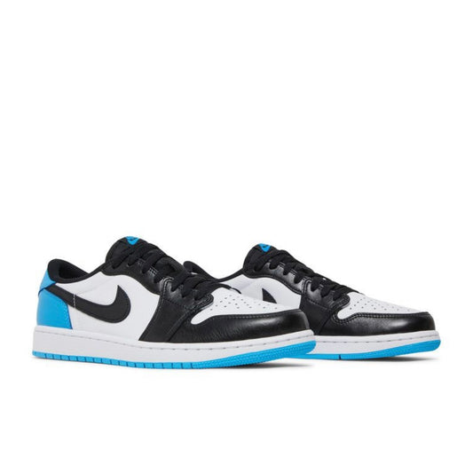 Jordan 1 Low Black Dark Powder Blue (Women's)