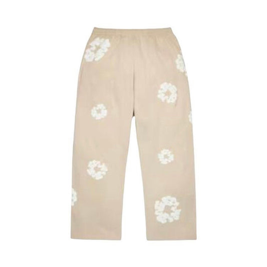 Denim Tears Cotton Wreath Baggy Sweatpants Cream