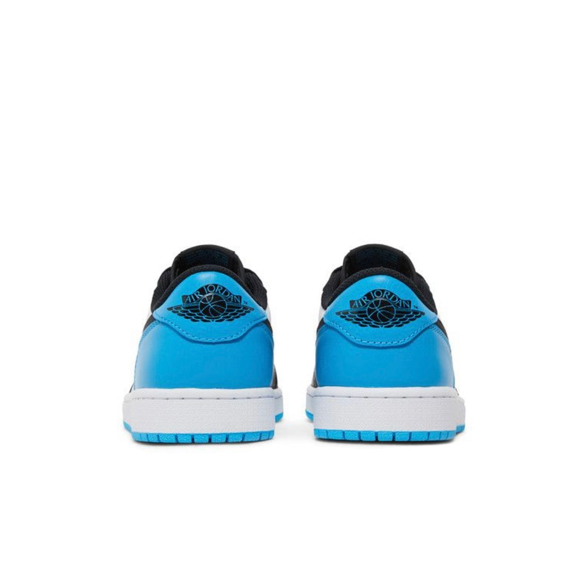Jordan 1 Low Black Dark Powder Blue (Women's)