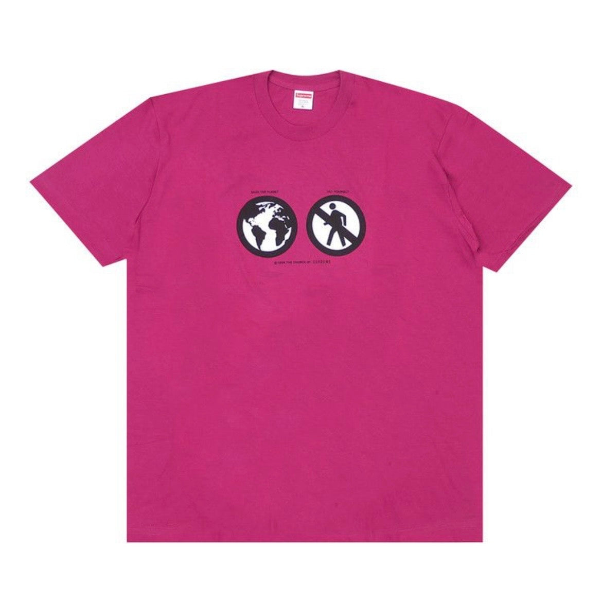 Supreme Save The Planet Tee Magenta