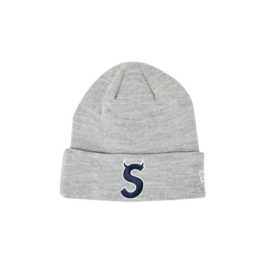Supreme x New Era S Logo Beanie Heather Grey
