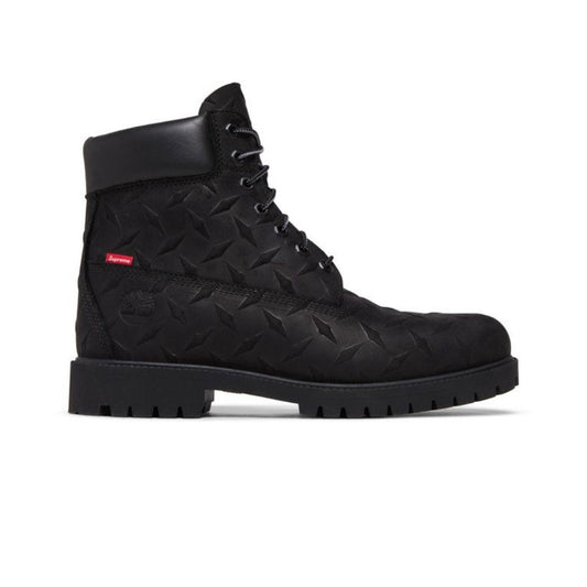 Supreme x Timberland 6 Inch Premium Waterproof Boot Diamond Plate Black (2026)