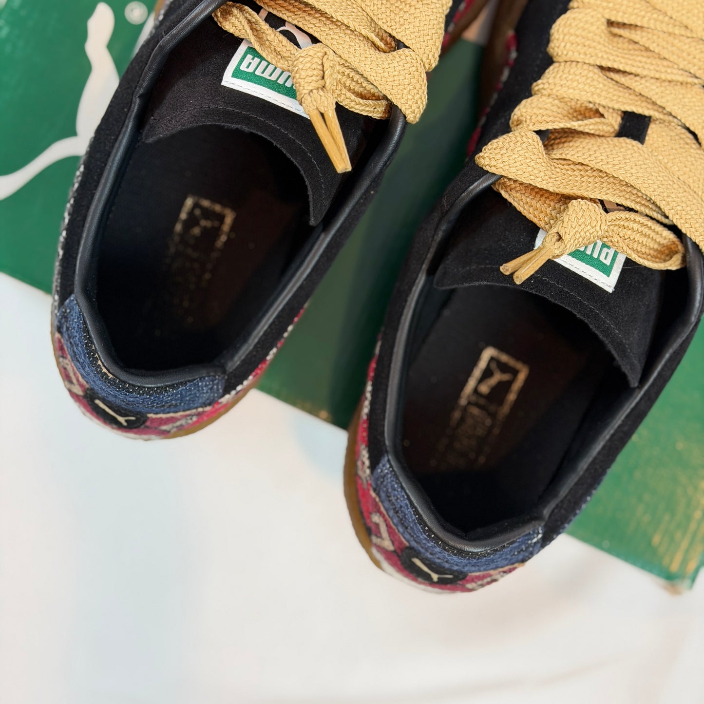Puma Suede Crepe Pattern Black