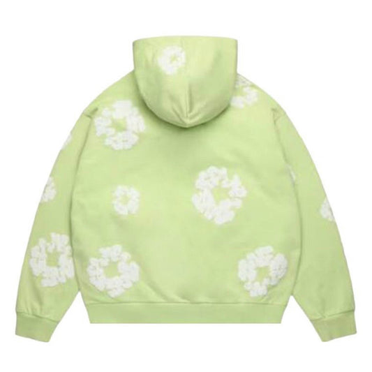 Denim Tears Cotton Wreath Zip Hoodie Mint