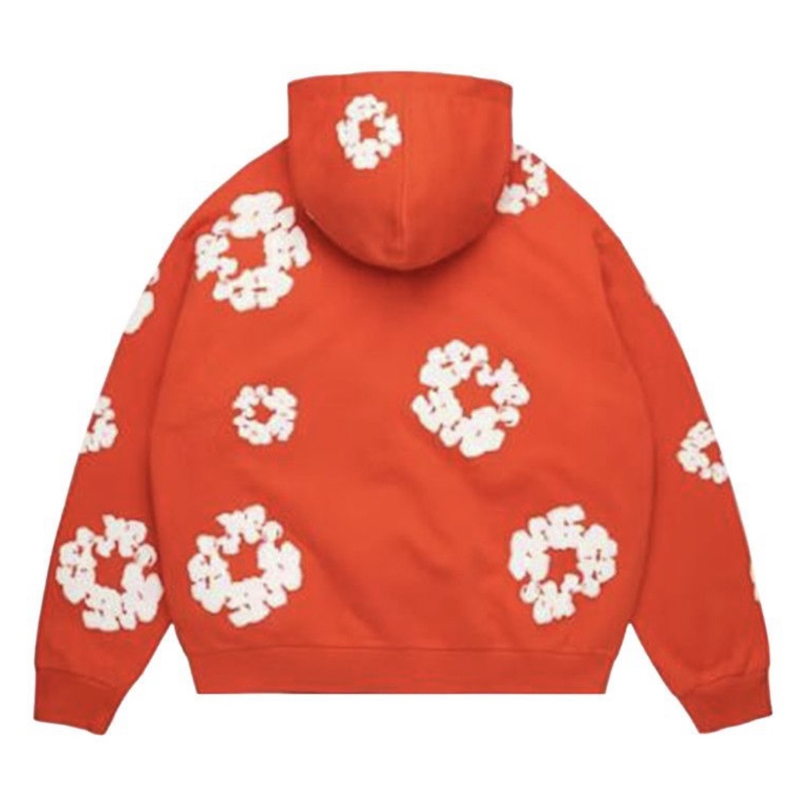 Denim Tears Cotton Wreath Zip Hoodie Orange