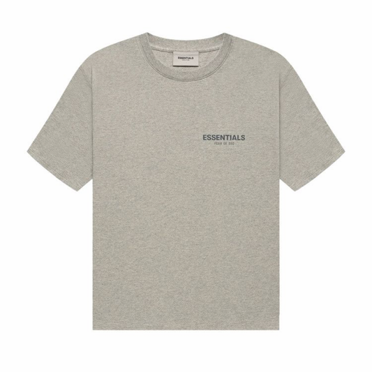 Essentials T Shirt Dark Heather Oatmeal