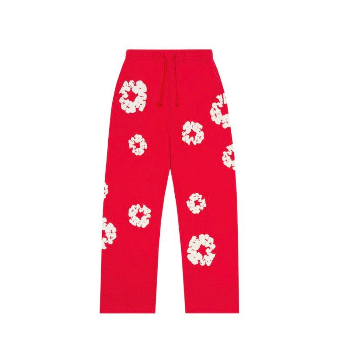 Denim Tears Cotton Wreath Baggy Sweatpants Red