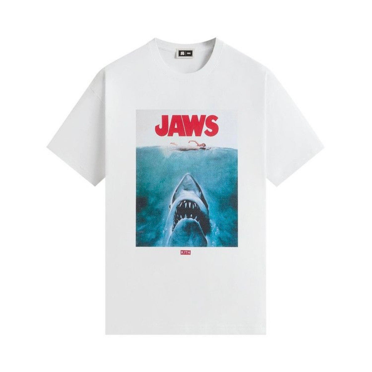 Kith For Jaws Main Poster Vintage Tee White