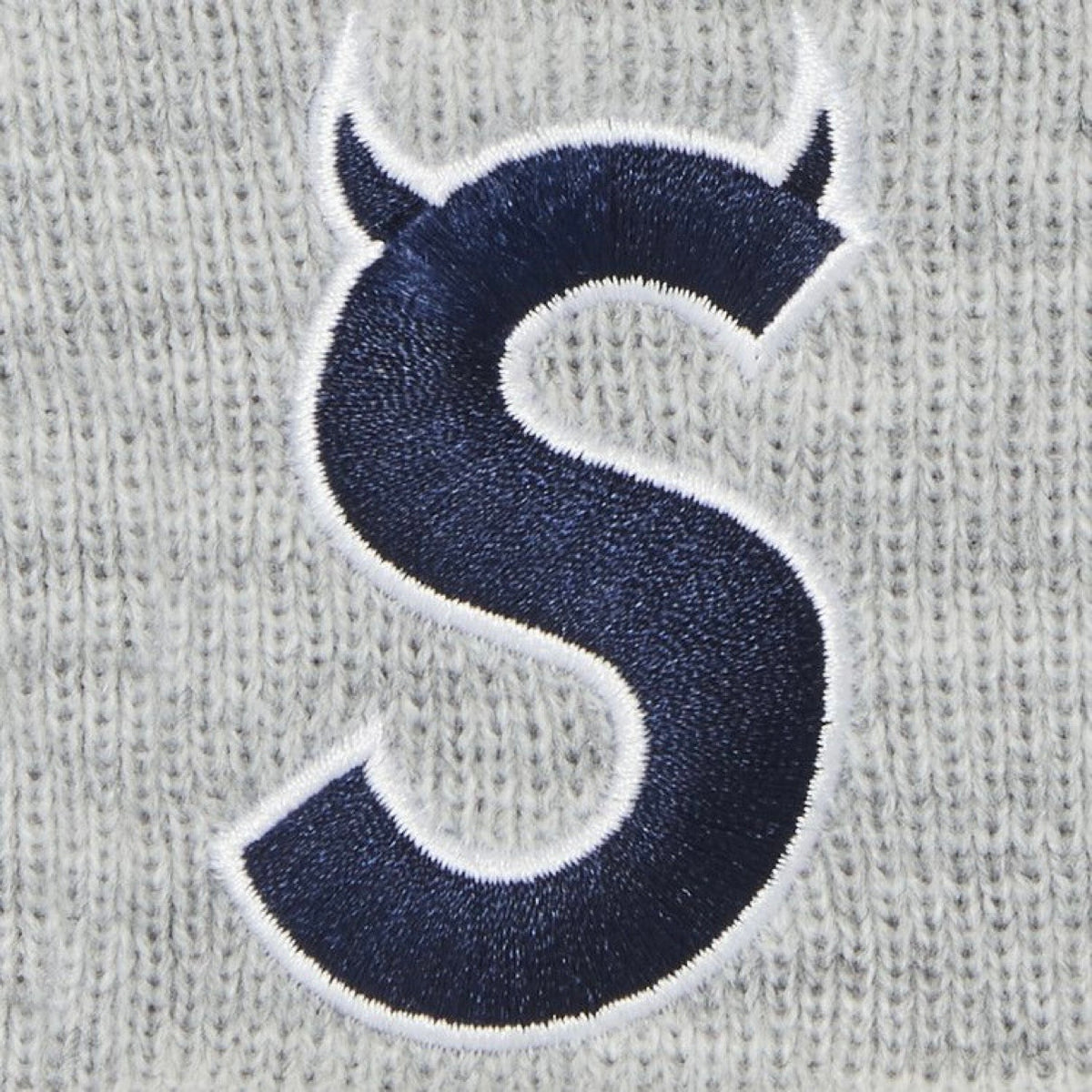 Supreme x New Era S Logo Beanie Heather Grey