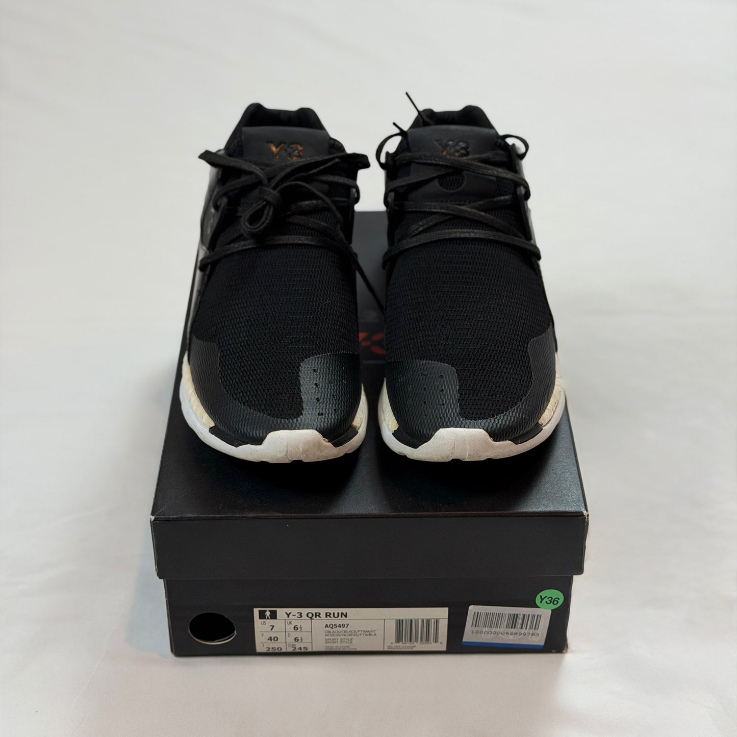 Adidas Y-3 QR Run Black White (Pre-Owned)
