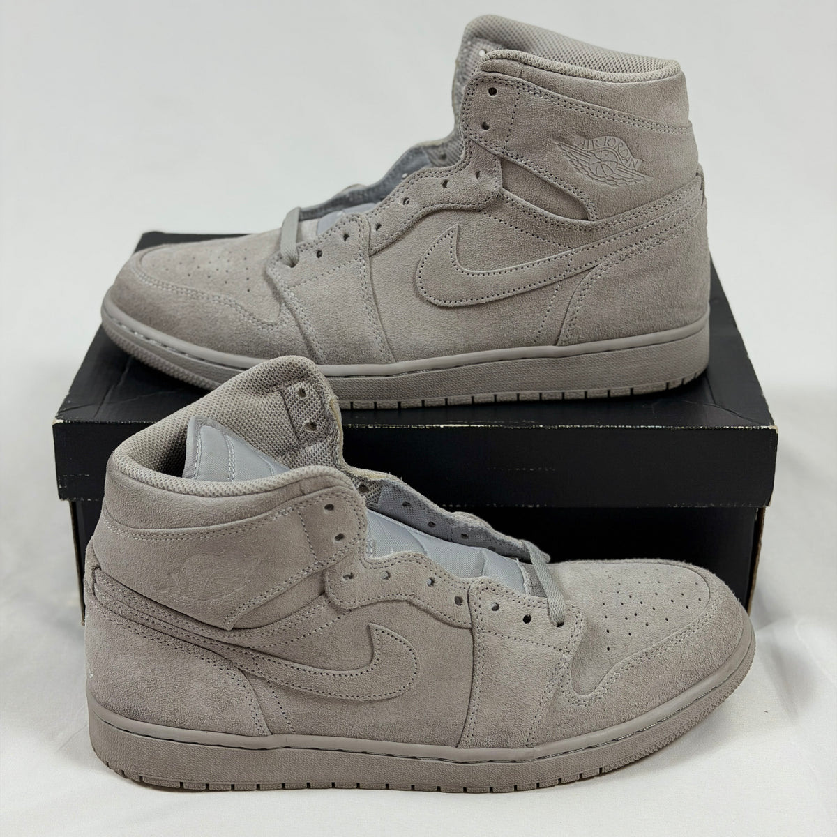 Jordan 1 Retro High Grey Suede (Pre-Owned)