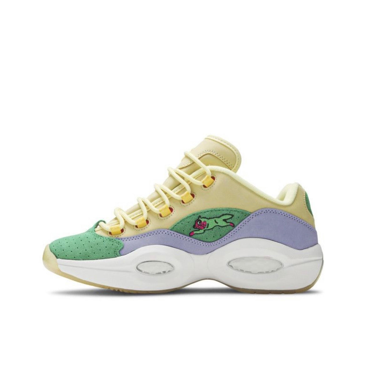 Reebok Question Low x BBC Ice Cream Running Dog Yellow Green