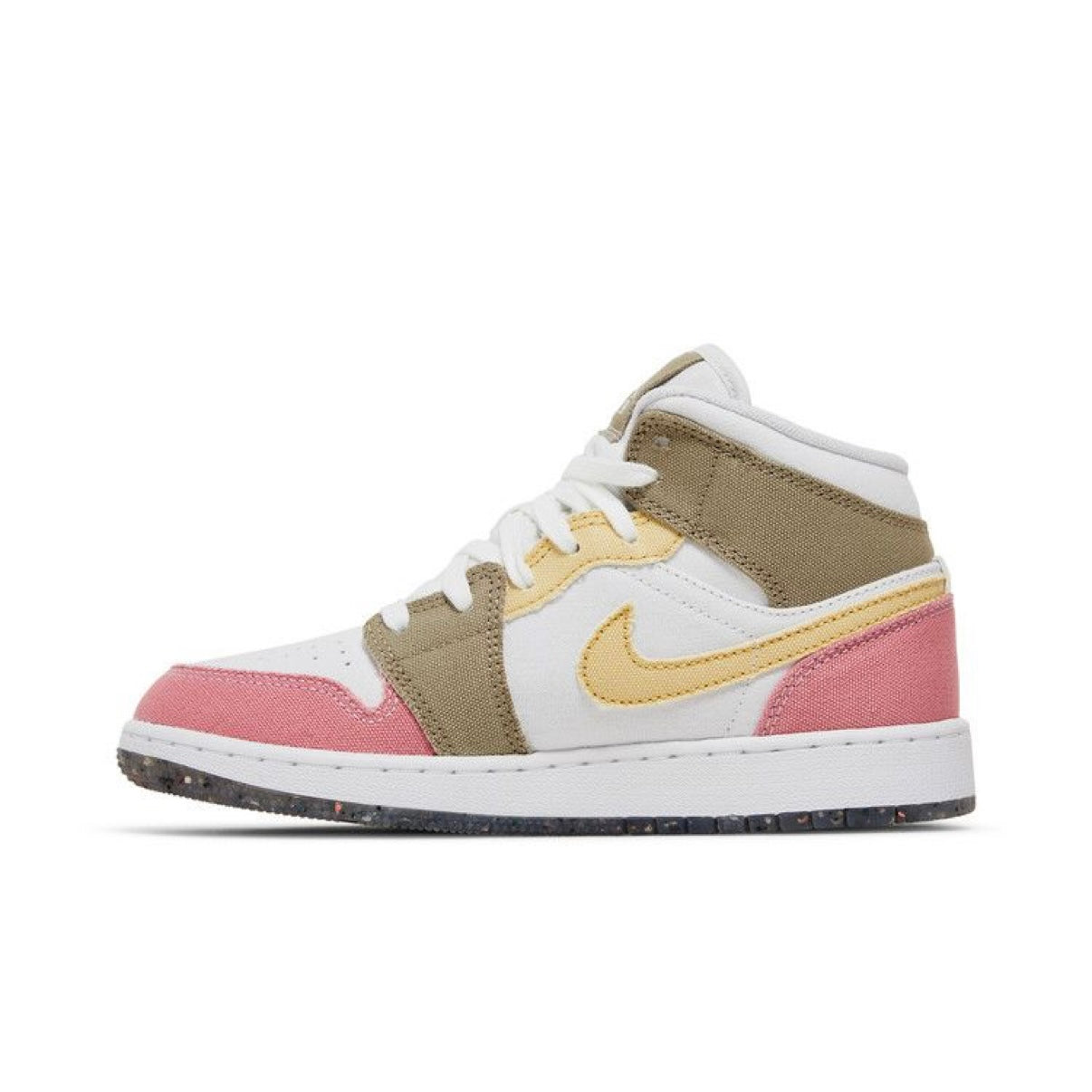 Jordan 1 Mid SE Pastel Vivid Green Grind (GS)