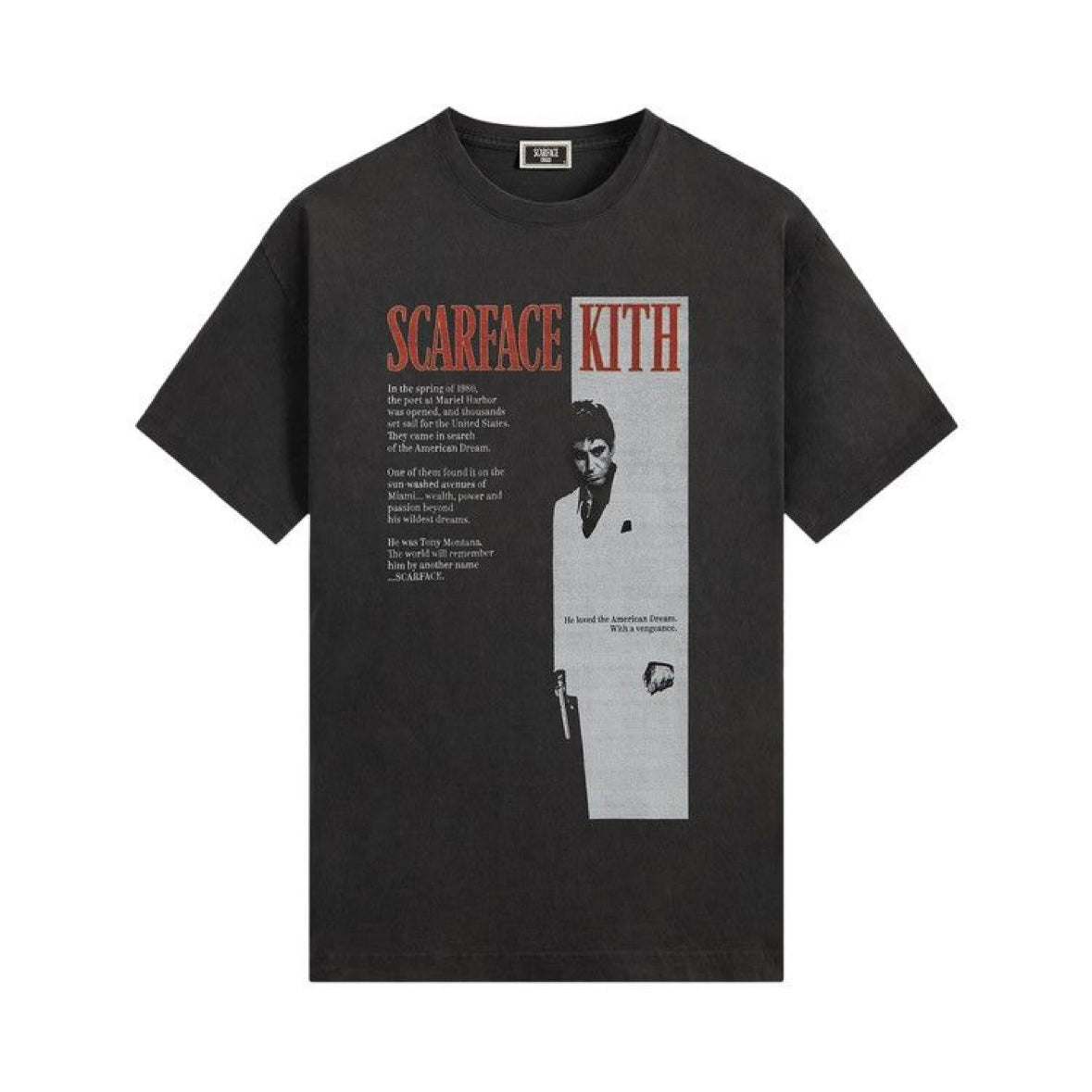 Kith x Scarface Film Poster Vintage Tee Black