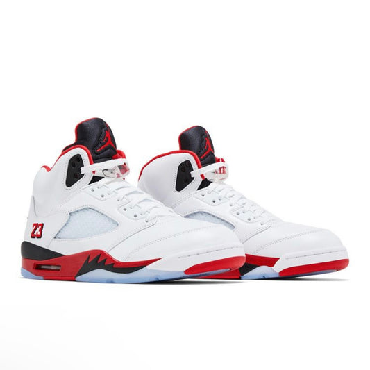 Jordan 5 Retro Fire Red Black Tongue (2025)