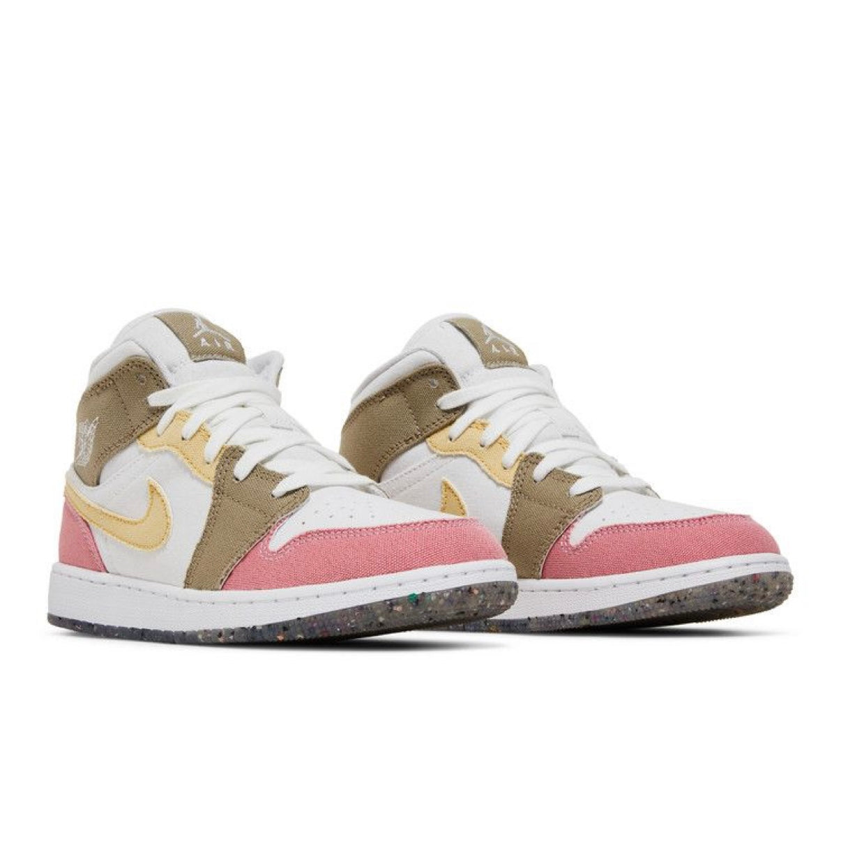 Jordan 1 Mid SE Pastel Vivid Green Grind (GS)