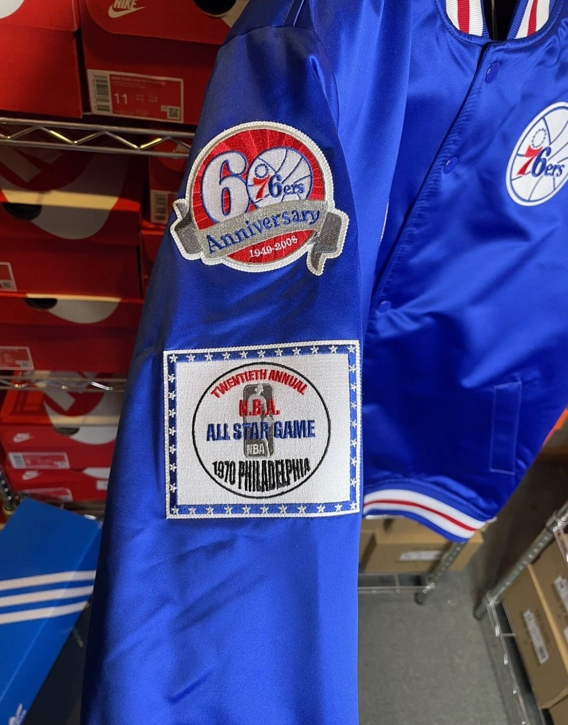 Mitchell and Ness NBA Champ Jacket Philadelphia 76ers