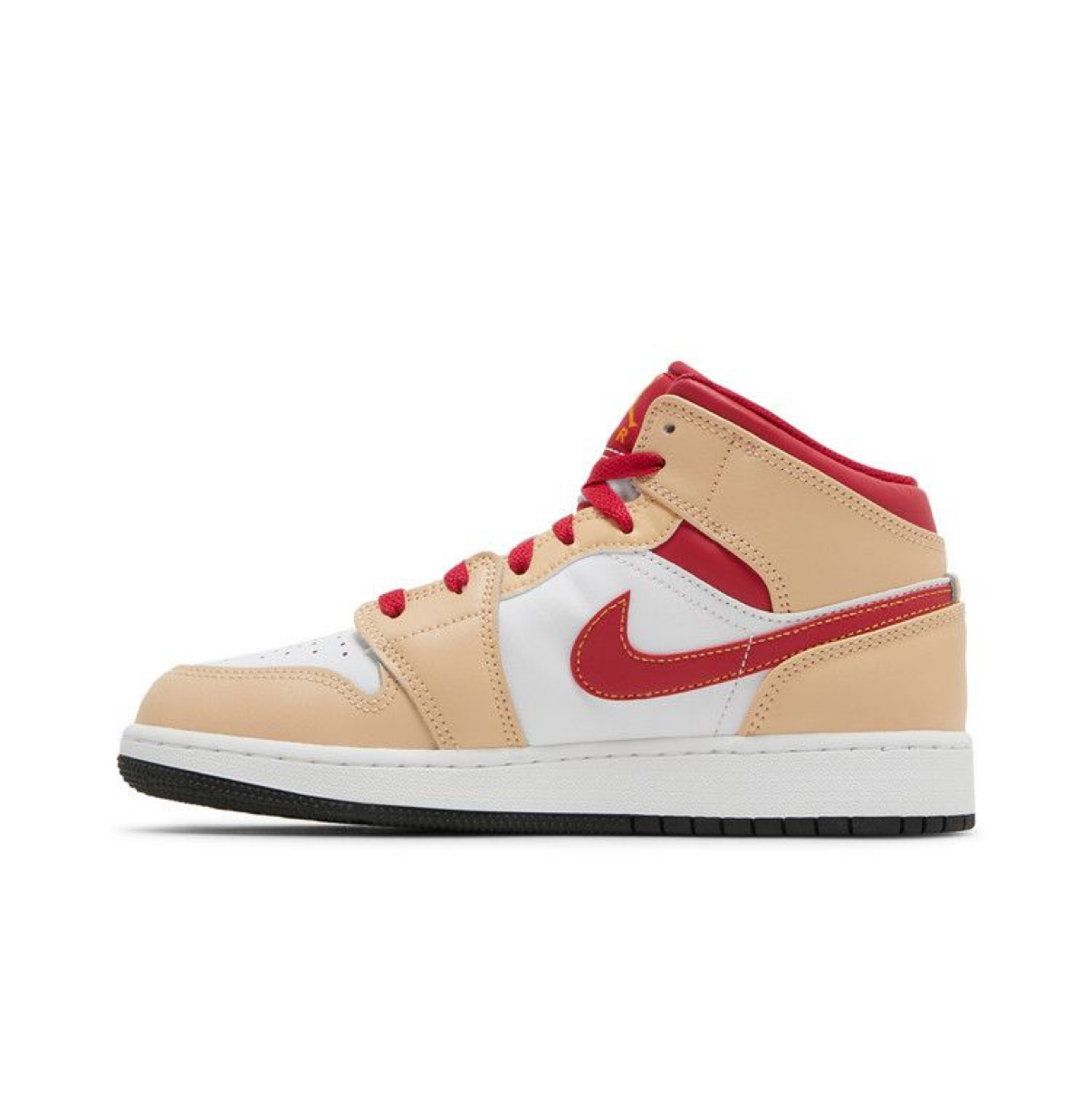 Jordan 1 Mid Light Curry Cardinal (GS)
