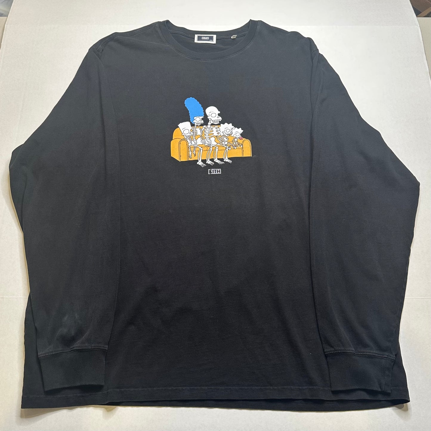 Kith x Simpsons Couch Long Sleeve Black